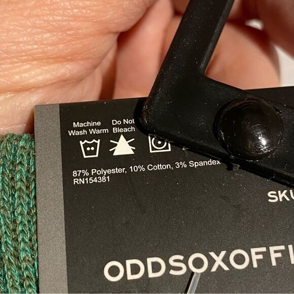 Odd Sox striped multi color block crew dress mens Socks 8-12 New - Picture 5 of 6